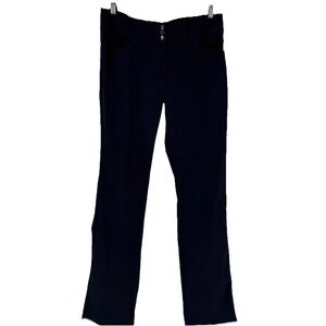 Anatomie Pants Womens XL Blue Dress Straight Leg Travel Stretch Pockets